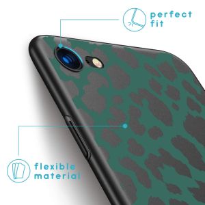 iMoshion Coque Design iPhone SE (2022 / 2020) / 8 / 7 - Léopard - Vert