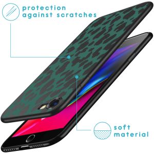 iMoshion Coque Design iPhone SE (2022 / 2020) / 8 / 7 - Léopard - Vert