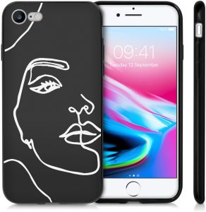 iMoshion Coque Design iPhone SE (2022 / 2020) / 8 / 7 - Visage abstrait