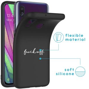 iMoshion Coque Design Samsung Galaxy A40 - Fuck Off - Noir