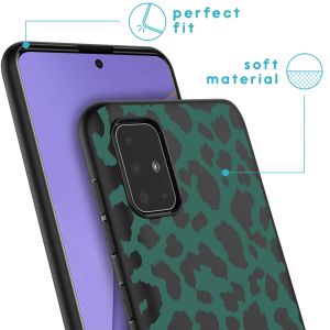 iMoshion Coque Design Samsung Galaxy A51 - Léopard - Vert / Noir