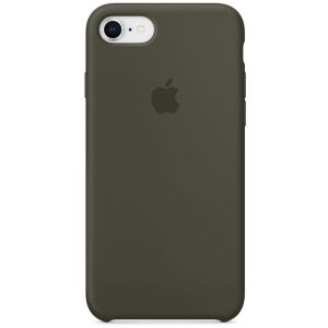 Apple Coque en silicone iPhone SE (2022 / 2020) / 8 / 7 - Dark Olive