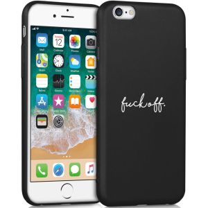 iMoshion Coque Design iPhone 6 / 6s - Fuck Off - Noir