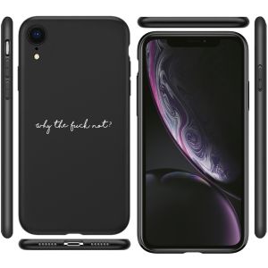 iMoshion Coque Design iPhone Xr - Why The Fuck Not - Noir