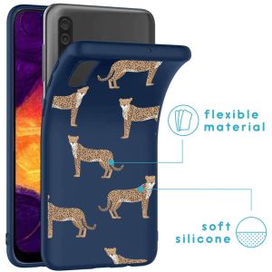 iMoshion Coque Design Samsung Galaxy A50 / A30s - Léopard - Bleu