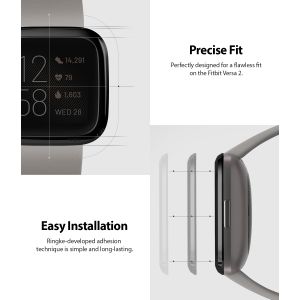 Ringke Style de lunette Fitbit Versa 2 - Argent