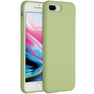 Accezz Coque Liquid Silicone iPhone 8 Plus / 7 Plus - Vert