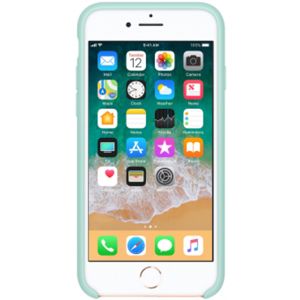 Apple Coque en silicone iPhone SE (2022 / 2020) / 8 / 7 - Marine Green