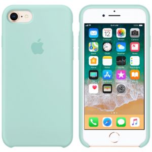 Apple Coque en silicone iPhone SE (2022 / 2020) / 8 / 7 - Marine Green
