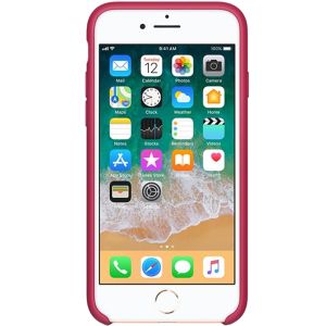 Apple Coque en silicone iPhone SE (2022 / 2020) / 8 / 7 - Rose Red