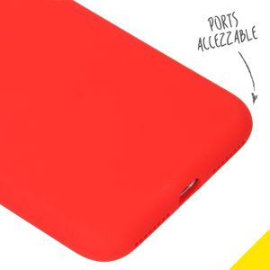Accezz Coque Liquid Silicone iPhone 8 Plus / 7 Plus - Rouge