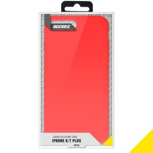 Accezz Coque Liquid Silicone iPhone 8 Plus / 7 Plus - Rouge