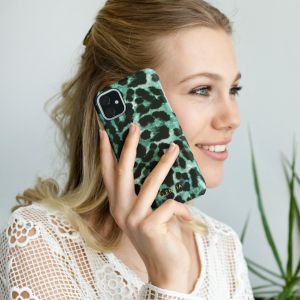 Selencia Coque Maya Fashion iPhone Xs / X - Green Panther