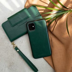 Selencia Étui de téléphone amovible en cuir végétalien iPhone 11