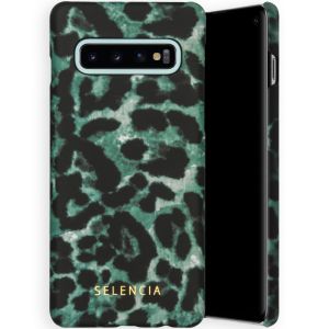 Selencia Coque Maya Fashion Samsung Galaxy S10 - Green Panther