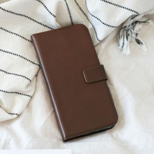 Selencia Étui de téléphone en cuir véritable iPhone 11 - Brun