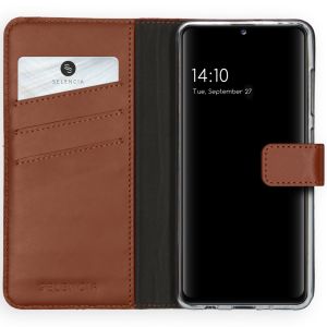 Selencia Étui de téléphone portefeuille en cuir véritable Samsung Galaxy A41