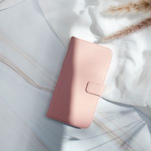 Selencia Étui de téléphone en cuir véritable iPhone Xr - Rose