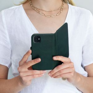 Selencia Étui de téléphone portefeuille en cuir véritable Samsung Galaxy S20 Plus