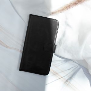 Selencia Étui de téléphone en cuir véritable Huawei P30 - Noir
