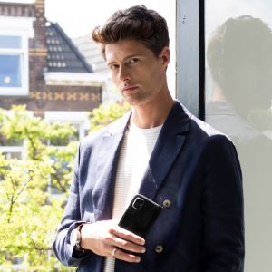 Selencia Étui de téléphone en cuir véritable iPhone Xs Max