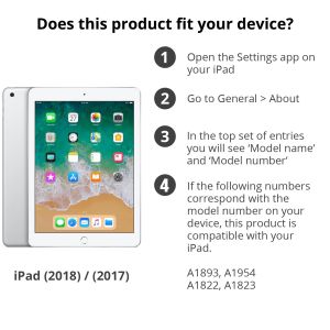 Coque tablette rotatif à 360° iPad 6 (2018) 9.7 pouces / iPad 5 (2017) 9.7 pouces
