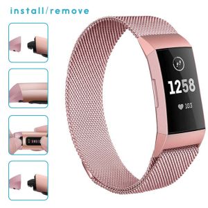 iMoshion Milanais Watch bracelet Fitbit Charge 3 / 4 - Rose
