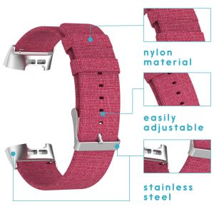 iMoshion Bracelet en nylon Fitbit Charge 3/4 - Rose