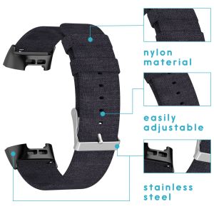 iMoshion Bracelet en nylon Fitbit Charge 3/4 - Noir