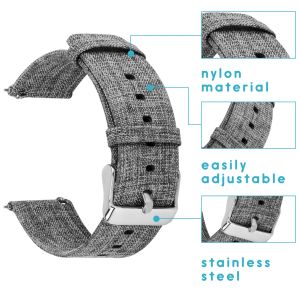 iMoshion Bracelet en nylon Fitbit Versa 2 / Versa Lite - Gris