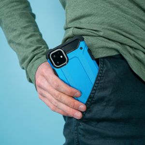 iMoshion Coque Rugged Xtreme iPhone 12 (Pro) - Bleu clair