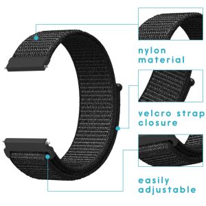 iMoshion Bracelet en nylon Garmin Vivoactive 4L - Noir