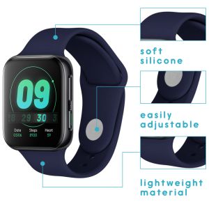 iMoshion Bracelet silicone Oppo Watch 41 mm - Bleu foncé