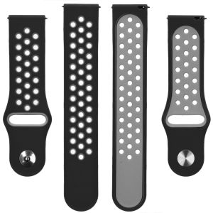 iMoshion Bracelet sportif en silicone Garmin Vivoactive 4L - Noir / Gris