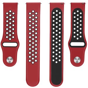 iMoshion Bracelet sportif en silicone Garmin Vivoactive 4L - Rouge / Noir