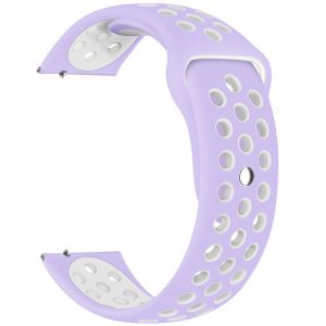 iMoshion Bracelet sportif en silicone Garmin Vivoactive 4L -Violet / Blanc