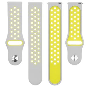 iMoshion Bracelet sportif en silicone Garmin Vivoactive 4L -Argent / Jaune