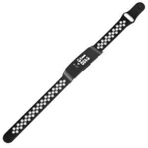 iMoshion Bracelet sportif en silicone pour Fitbit Inspire - Noir / Gris