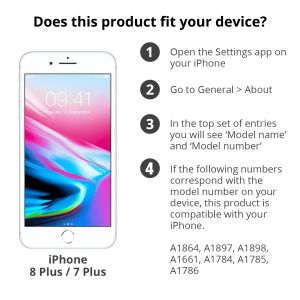 Apple Coque en silicone iPhone 8 Plus / 7 Plus - Stone