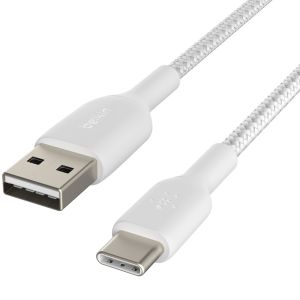 Belkin Boost↑Charge™﻿ Braided USB-C vers câble USB - 1 mètre -Blanc