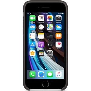 Apple Coque en silicone iPhone SE (2022 / 2020) - Noir