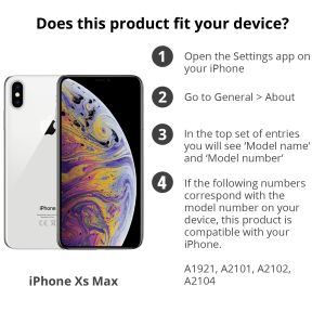 Apple Étui de téléphone Leather Folio iPhone Xs Max - Cornflower