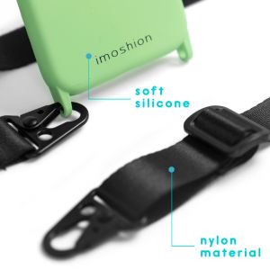 iMoshion Coque couleur avec cordon - sangle en nylon iPhone 11 - Vert