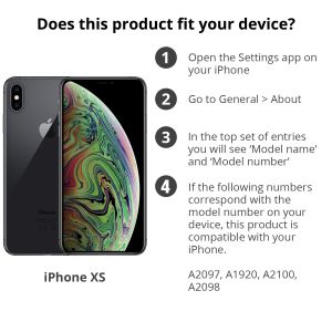 Apple Coque en silicone iPhone Xs / X - Noir