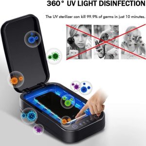 Lintelek Téléphone UV boîte de désinfection - Noir