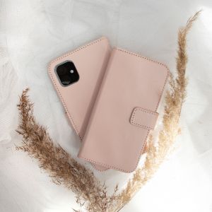 Selencia Étui de téléphone portefeuille en cuir véritable iPhone 12 (Pro)