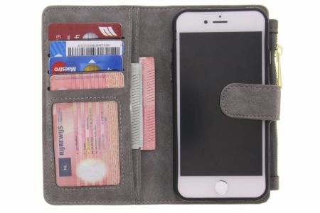 Porte-monnaie de luxe iPhone SE (2022 / 2020) / 8 / 7 - Gris