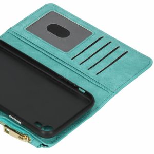 Porte-monnaie de luxe iPhone Xr - Turquoise