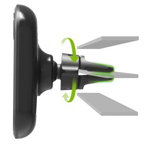 iOttie iTap 2 Wireless Fast Charging Mount - Support de téléphone pour voiture - Grille de ventilation - Magnétique - Noir
