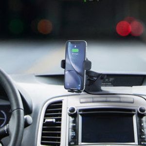 iOttie Easy One Touch 2 Wireless Fast Charging Mount - Support de téléphone pour voiture - Tableau de bord - Noir